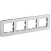 BRITE Рамка 4-местная РУ-4-1-Бр металл алюминий RE BRITE Рамка 4-местная РУ-4-1-Бр металл алюминий RE