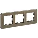 BRITE Рамка 3-местная РУ-3-1-Бр металл латунь RE BRITE Рамка 3-местная РУ-3-1-Бр металл латунь RE