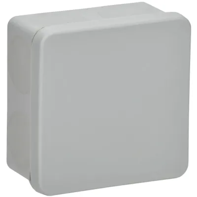 Коробка расп. КМ42435 о/п 80х80х40мм IP67 8 вв. серая IEK