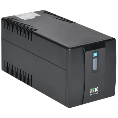 ITK ELECTRA ET Линейно-интерактивный 1000ВА/600Вт однофазный с LCD дисплеем с АКБ 2х7AH USB порт розетки Schuko