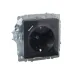 BRITE Розетка 1-местная с заземлением с защитными шторками 16А с USB A+C 18Вт РЮш11-1-БрГ графит