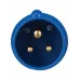 Вилка переносная ССИ-013 2Р+РЕ 16А 200-250В IP44 IEK