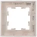 BRITE Рамка 1-местная РУ-1-2-Бр стекло розовый матовый