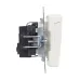 BRITE Розетка 1-местная с заземлением с защитными шторками и крышкой 16А IP20 РСбш10-3-БрЖ жемчуг
