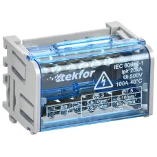 TEKFOR Шины на DIN-рейку (кросс-модуль) ШНК 2х7 L+PEN