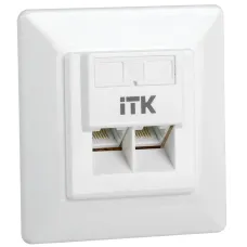 Внутренняя информационная розетка RJ45 кат.6 UTP 2 порта