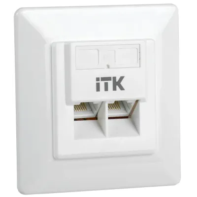 Внутренняя информационная розетка RJ45 кат.6 UTP 2 порта