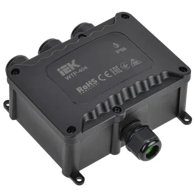 Коробка распределительная герметичная WTP-404 4 ввода IP68