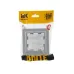 BRITE Рамка 1-местная IP44 РУ-1-БрА-44 алюминий