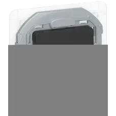 IEKINSPIRIA Переключатель 1-клавишный схема 6 10АХ IP44 безвинтовые зажимы 6736791 черный матовый