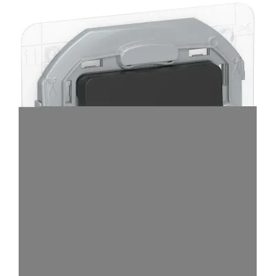 IEKINSPIRIA Переключатель 1-клавишный схема 6 10АХ IP44 безвинтовые зажимы 6736791 черный матовый