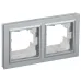BRITE Рамка 2-местная IP44 РУ-2-БрА-44 алюминий BRITE Рамка 2-местная IP44 РУ-2-БрА-44 алюминий