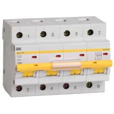 Авт. выкл. ВА47-100 4Р 20А 10кА х-ка C IEK