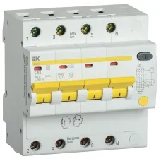 Диф.автомат АД14S 4Р 63А 300мА IEK
