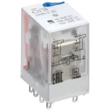 Реле интерфейсное ORM-1 2C 24В DC со светодиодом и тестовой кнопкой