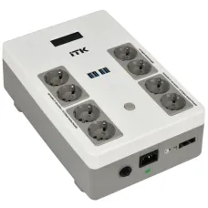 ELECTRA ST8 ИБП Линейно-интерактивный 1000ВА/600Вт LCD АКБ 1х9AH 8хSchuko USB 4хUSB зарядки