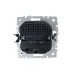 BRITE Розетка 1-местная с заземлением с защитными шторками 16А с USB A+C 18Вт РЮш11-1-БрТБ темная бронза