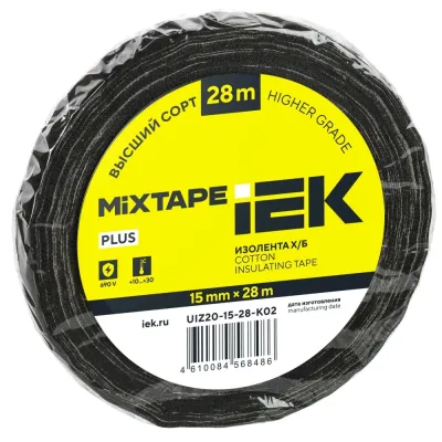 MIXTAPE PLUS Изолента Х/Б 15мм 28м