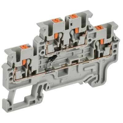 ARMAFIX Колодка клеммная CPDL2.5(E)D1 2х-уровневая с встроенным диодом IEK