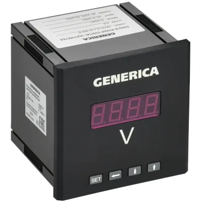 Вольтметр цифровой щитовой однофазный 96х96мм LED