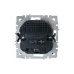 BRITE Розетка 1-местная с заземлением с защитными шторками 16А с USB A+C 18Вт РЮш11-1-БрШ шампань