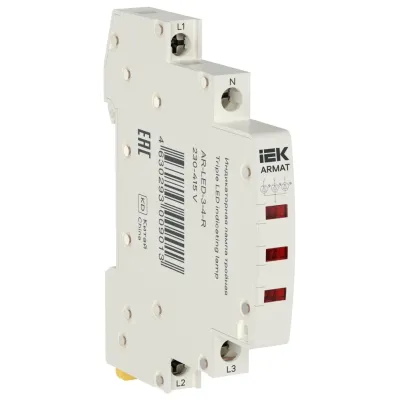 ARMAT Лампа индикаторная тройная LED 230-415В AC красная