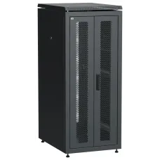 ITK LINEA N 28U 600х800мм распаш. перф. дв. задн. перф. чер.