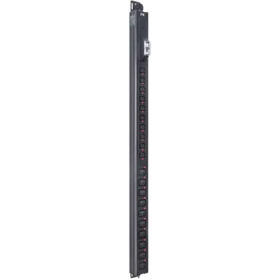 BASE PDU вертикальный PV1102 25U 1 фаза 32А 10 розеток C13 + 10 розеток C19 без кабеля с клеммной колодкой