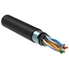 ITK Каб. в. п. F/UTP, кат. 6 4x2х23AWG solid LSZH 305м чер.