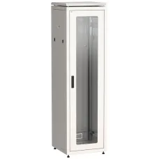 ITK Шкаф сетевой 19'' LINEA N 42U 600х800 мм стеклянная передняя дверь серый
