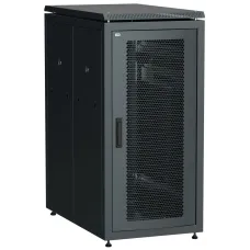 ITK Шкаф сетевой 19'' LINEA N 28U 600х1000 мм перфорированная передняя дверь черный