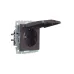 BRITE Розетка 1-местная с заземлением с защитными шторками и крышкой 16А IP44 РСбш10-3-44-БрТБ темная бронза