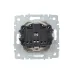 BRITE Розетка 1-местная с заземлением с защитными шторками и крышкой 16А IP44 РСбш10-3-44-БрКр бежевый