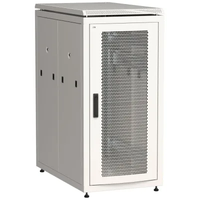 LINEA N Шкаф напольный сетевой 19'' 24U 800х1000мм перфорированная передняя дверь задняя перфорированная серый