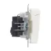 BRITE Розетка 1-местная с заземлением с защитными шторками и крышкой 16А IP44 РСбш10-3-44-БрЖ жемчуг