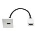 PRIMER РКМ-20-10-П Розетка мультимедийная HDMI M/M (2 модуля) белая
