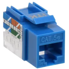 Модуль Keystone Jack кат.5E UTP 110 IDC 90град синий