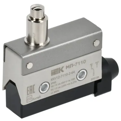 Микропереключатель концевой МП-7110 удлиненный толкатель IP40