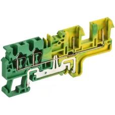 ARMAFIX Клемма пружинная CX2,5-4-2B PE разъемная 2,5мм2 четырехконтактная (2 зажима 2 разъема) заземляющая