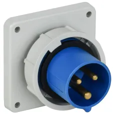 Вилка встраиваемая ССИ-3132 16А-6ч 220В 2P+PE IP67