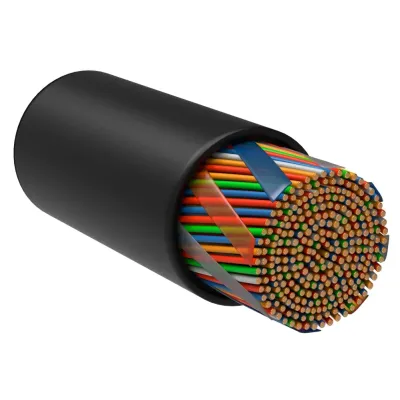 ITK Кабель связи витая пара U/UTP, кат.5E 25х2х24AWG solid, LDPE, 305м, черный