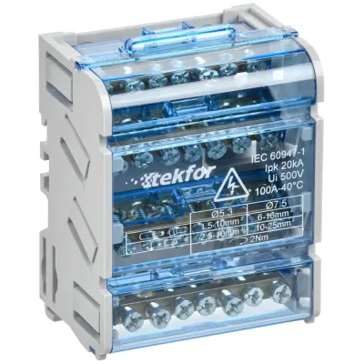 TEKFOR Шины на DIN-рейку (кросс-модуль) ШНК 4х7 3L+PEN