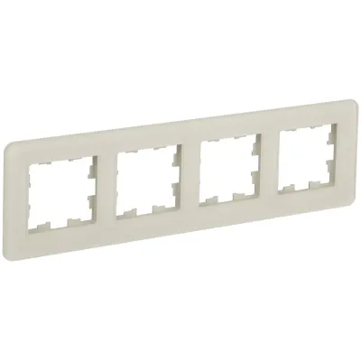 BRITE Рамка 4-местная РУ-4-2-Бр стекло песчаный RE