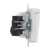 BRITE Розетка 1-местная с заземлением с защитными шторками и крышкой 16А IP44 РСбш10-3-44-БрА алюминий