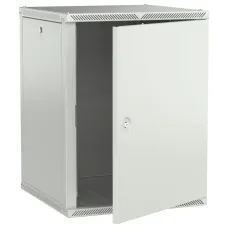 LINEA W Шкаф настенный 15U 600х600мм дверь металл серый 2.0