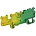 ARMAFIX Клемма пружинная CX2,5-4-2B PE разъемная 2,5мм2 четырехконтактная (2 зажима 2 разъема) заземляющая