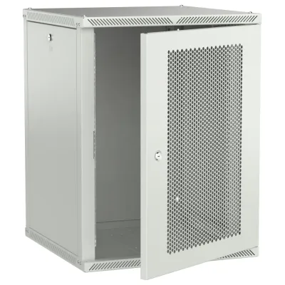 LINEA W Шкаф настенный 15U 600х600мм дверь перфорированная серый 2.0