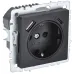 BRITE Розетка 1-местная с заземлением с защитными шторками 16А с USB A+C 18Вт РЮш11-1-БрЧ черный BRITE Розетка 1-местная с заземлением с защитными шторками 16А с USB A+C 18Вт РЮш11-1-БрЧ черный