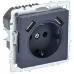 BRITE Розетка 1-местная с заземлением с защитными шторками 16А с USB A+A 5В 2,1А РЮш10-1-БрМ маренго BRITE Розетка 1-местная с заземлением с защитными шторками 16А с USB A+A 5В 2,1А РЮш10-1-БрМ маренго