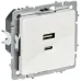 BRITE Розетка USB A+C 45Вт высокоскоростная зарядка РЮ11-2-БрБ белый BRITE Розетка USB A+C 45Вт высокоскоростная зарядка РЮ11-2-БрБ белый